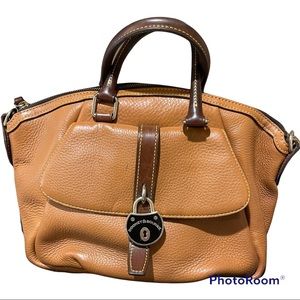 Dooney & Bourke Samba Satchel in Saddle Brown